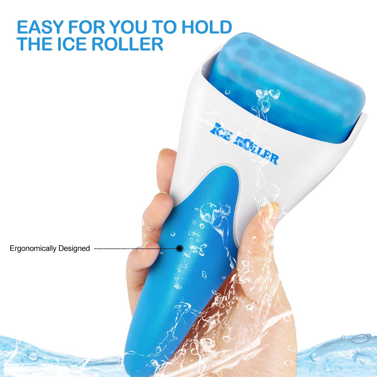 LATME Ice Roller for Face Eyes，Womens Gifts，Face Massager Roller Puffiness Migraine Pain Relief and Minor Injury(Blue) - Image 7